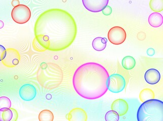 Colorful background with circle.