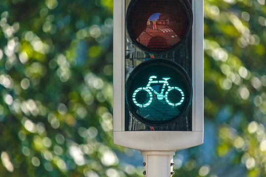 Bicycle traffic light in The Netherlands
