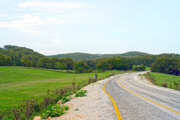 Autumn landscape with trees