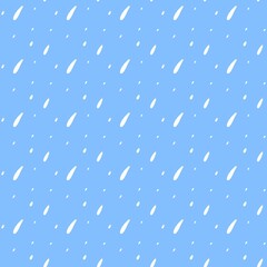 Fototapeta na wymiar seamless pattern of rain cartoon