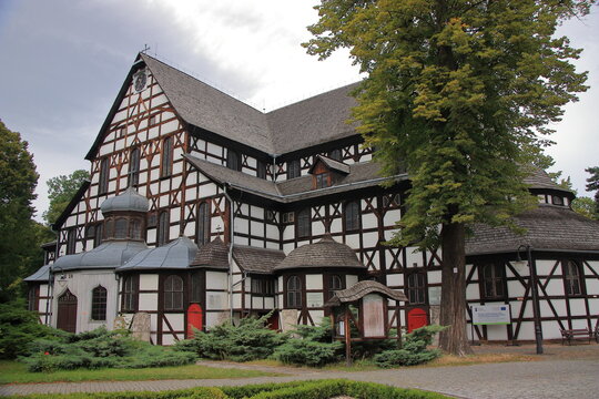 Barocke Friedenskirche ihnen. Heilige Dreifaltigkeit in Schweidnitz aus dem Jahr 1657
