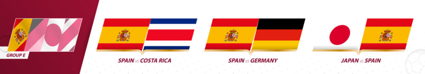 Spain football team games in group E of International football tournament 2022.