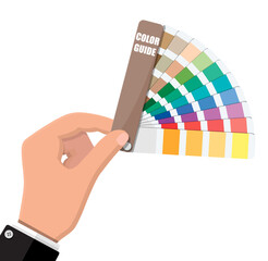 Fototapeta na wymiar Color swatch, color palette guide