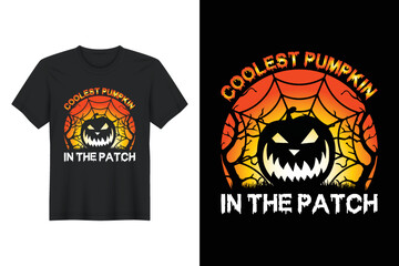Coolest pumpkin in the patch halloween t-shirt