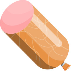 Meat sausage product of beef, pork or chicken