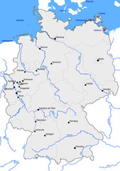 Die längsten Flüsse und größte städte Deutschlands 