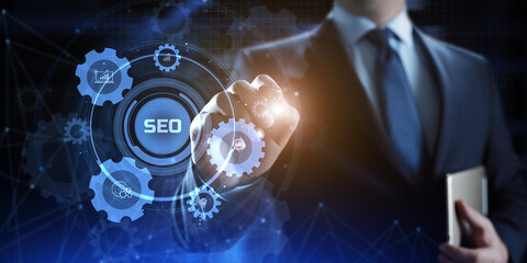 SEO Search engine optimisation digital internet marketing concept.