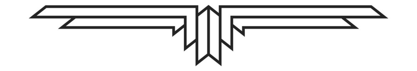 Accent header victorian sign, deco art frame pattern