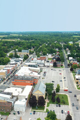 Obraz premium Aerial vertical of Aylmer, Ontario, Canada
