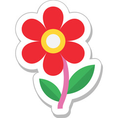 Flower Colored Vector Icon