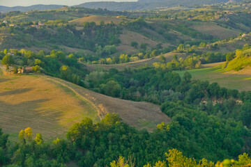 Panorami tipici della sabinia. Lazio, provincia di Rieti