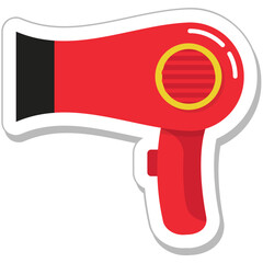 Hair Dryer Colored Vector Icon