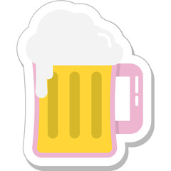 Beer Mug Colored Vector Icon
