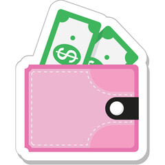 Wallet Colored Vector Icon