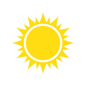 recommend clip art: Scorching sun. Summer simple ray outline illustration image