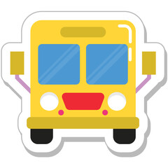 Bus Colored Vector Icon