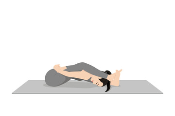 Reclining Turtle Pose, Supta Kurmasana