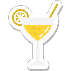 Cocktail Colored Vector Icon