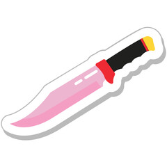 Knife Colored Vector Icon