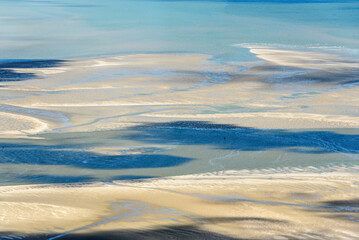 vue aérienne de la Baie de Somme en France