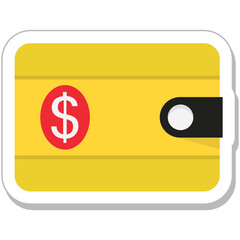 Wallet Colored Vector Icon