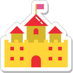 Castle Colored Vector Icon