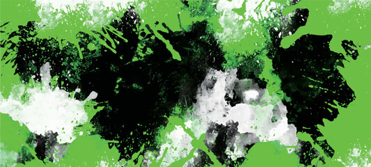 緑色と白と黒のグランジ テクスチャ背景　Grunge textured background in green and white and black