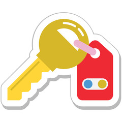 Key Colored Vector Icon