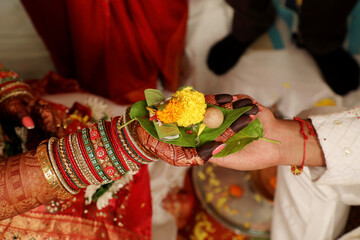 Fototapeta premium Traditional Indian Wedding Hasta Milap