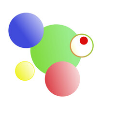 Lingkaran abstrak warna warni decoration, bubble 