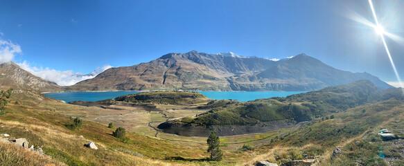 Lac du Mont-Cenis - Stausee am Alta Via Valle di Susa - Weitwanderweg im Piemont / Grenzgebiet...