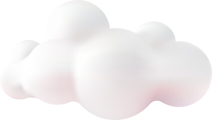 cute cloud cartoon 3d