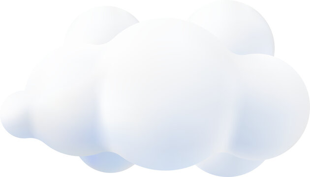 cute cloud cartoon 3d