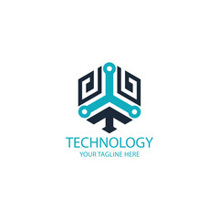 technology logo design