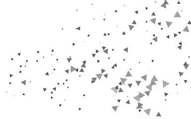 Light Silver, Gray vector template with crystals, triangles.