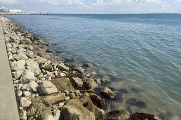 View of Lisbon pier during the day