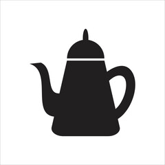 coffee pot icon minimalist design art