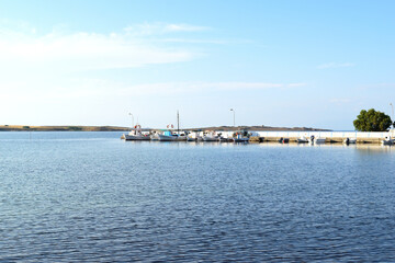 Obraz premium boats in the harbor
