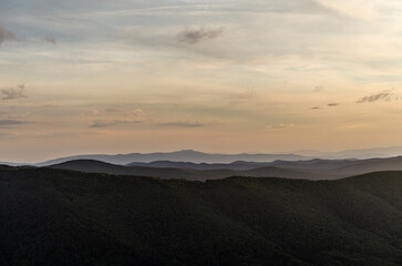 Bieszczady panorama z połoniny Caryńskiej 