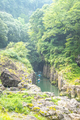 Fototapeta na wymiar 宮崎県　高千穂峡の風景 