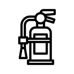fire hydrant line icon illustration vector graphic 