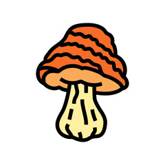 psychedelic narcotic mushroom color icon vector. psychedelic narcotic mushroom sign. isolated symbol illustration