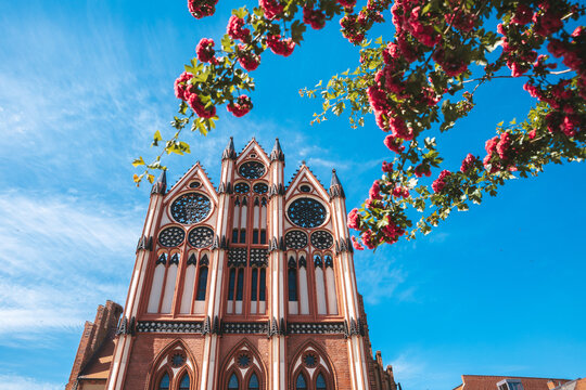 Tangerm&uuml;nde - Historic town hall in brick Gothic style, Tangerm&uuml;nde, Saxony-Anhalt, Germany