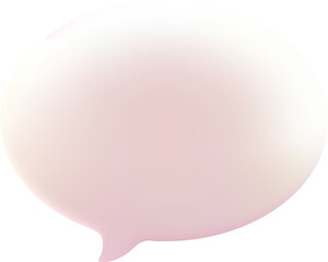 3D speech bubble icon
