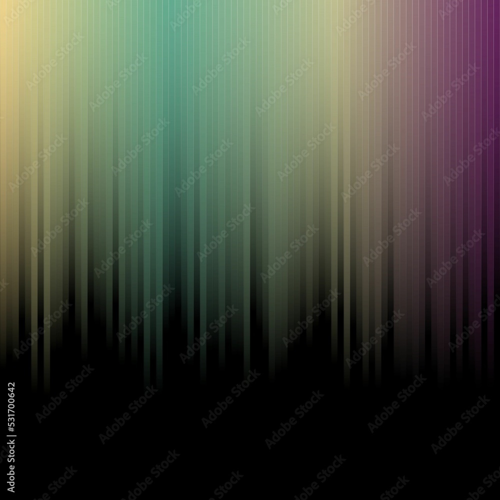 Poster illustration of an abstract background design with bright multicolored gradient vertical blur line