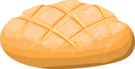 Loaf of wheat and rye toast bread
