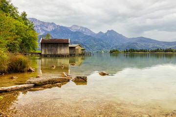 Obraz premium Vor dem Sommerregen am Kochelsee in Oberbayern