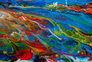 Abstract acrylic hand painted background