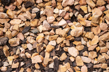 A bunch of different stones, background or texture