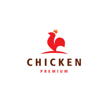 fried chicken food premium logo mascot ninja